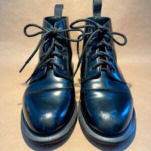 🖤 🌺 Black Dr. Martens Emmeline Lace-Up Ankle Boots Size 7 🌹💀